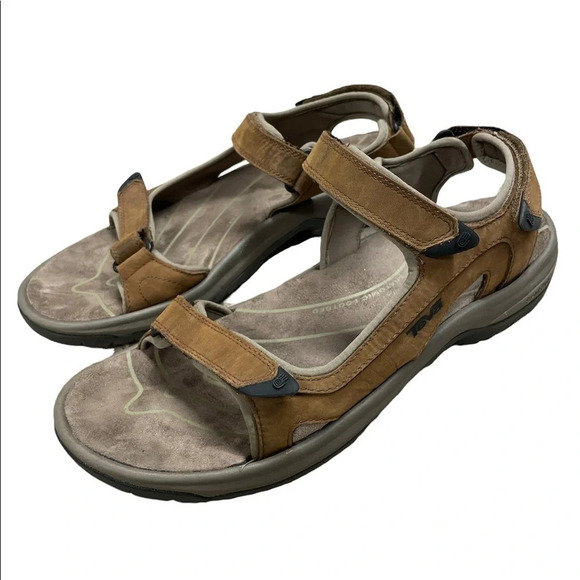 TEVA Leather Sandal Men’s 14 Waterproof Hiking Outdoorsy Summer